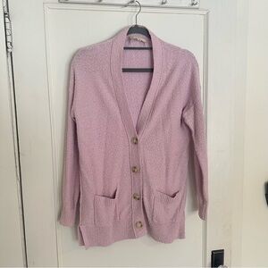 Women's Pink Cardigan Sweater